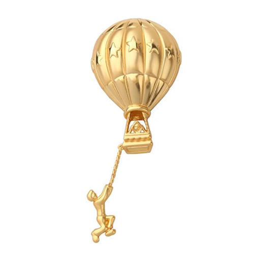 OEM/ODM French style brass brooche ssupplier vintage hot air balloon breastpin wholesale manufacturer china